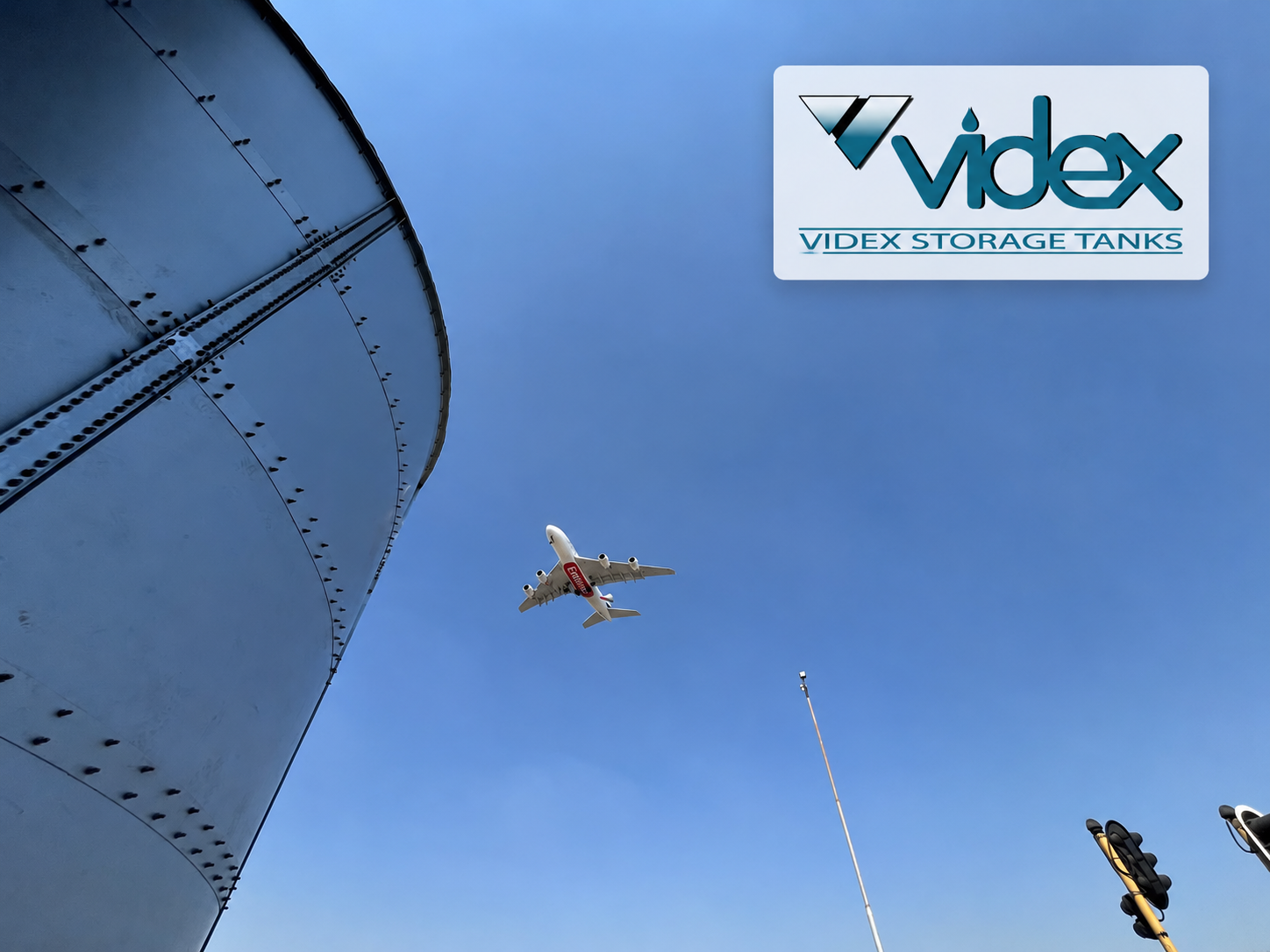 Videx 103 kL cylindrical Aluzinc steel water storage tank at East Rand Mall, Boksburg