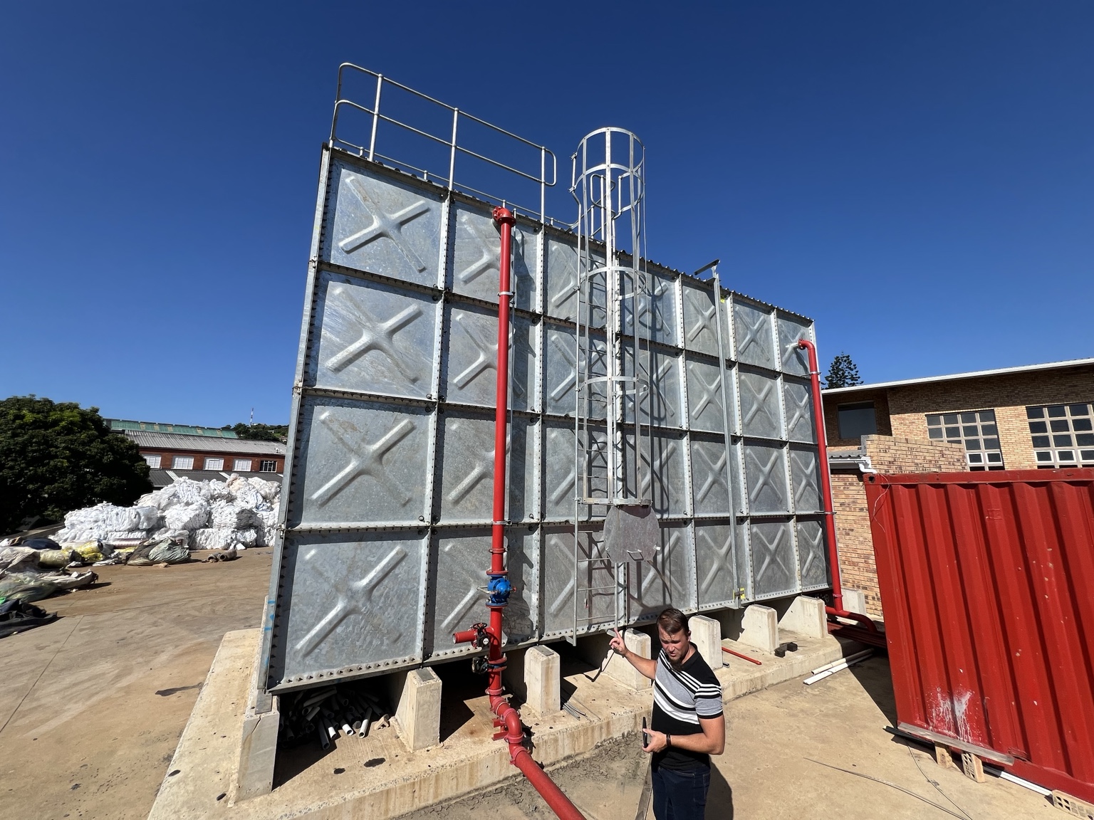 Videx fire protection sectional tank